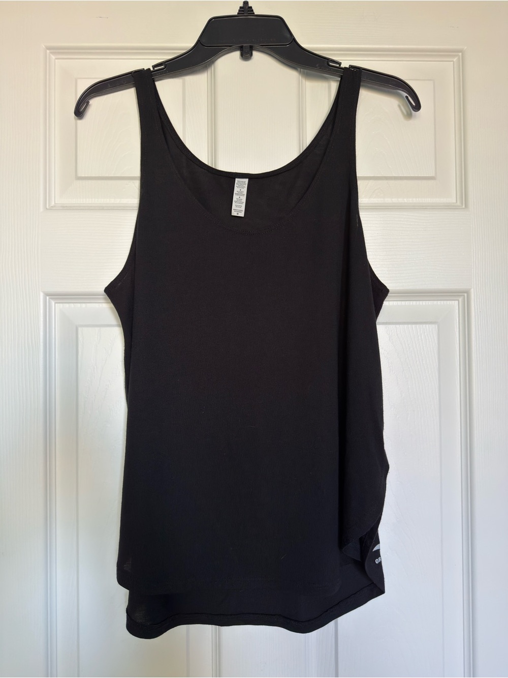 Black Scoop Neck Tank Top - Womens Lightweight Layering Tank